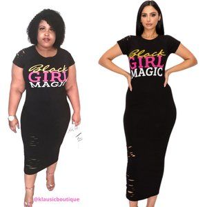 Black Girl Magic Body Con Dress